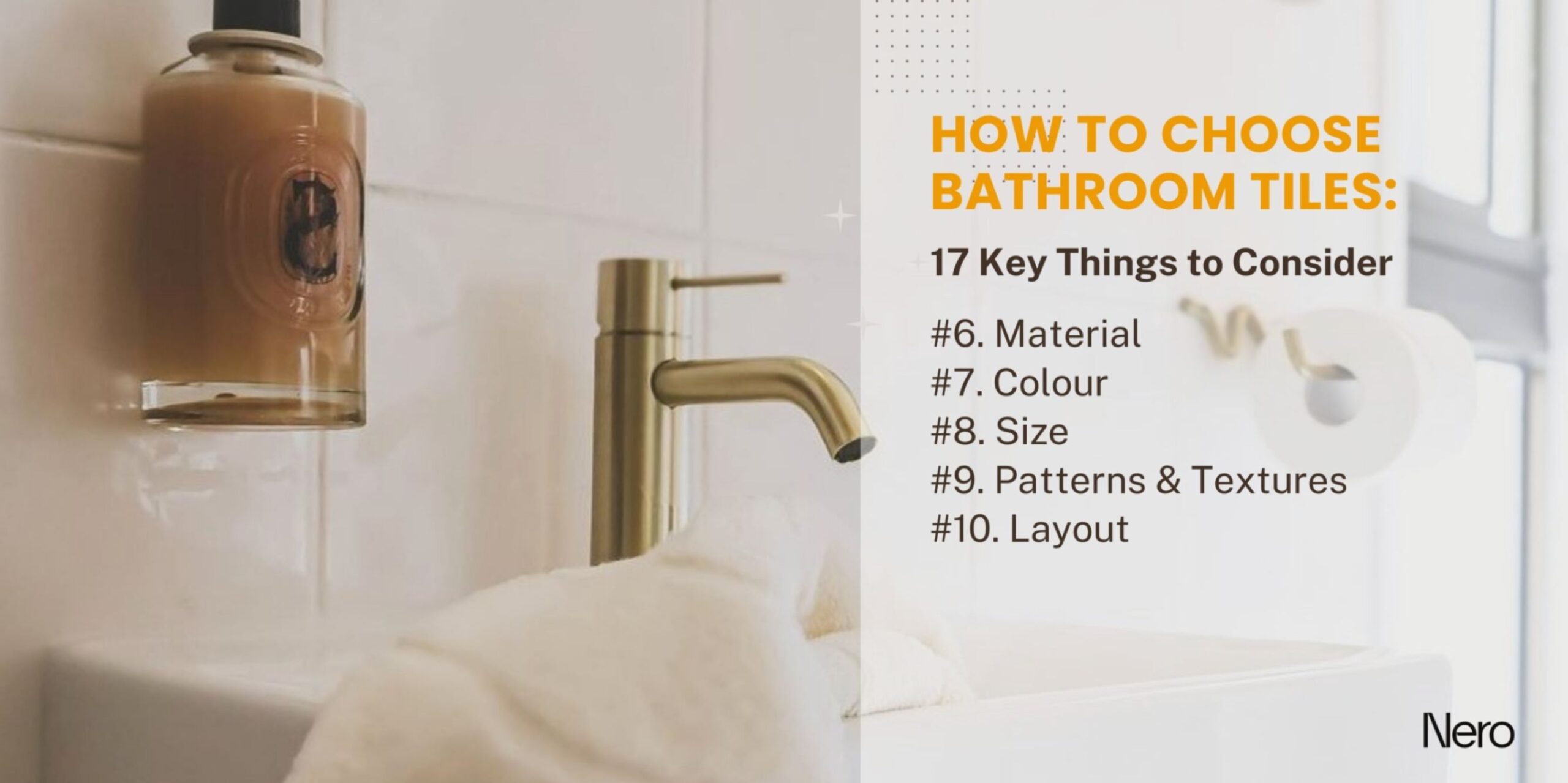 how to choose bathroom tiles: tips for choosing bathroom tiles (material, color, size, patterns and textures, layout)