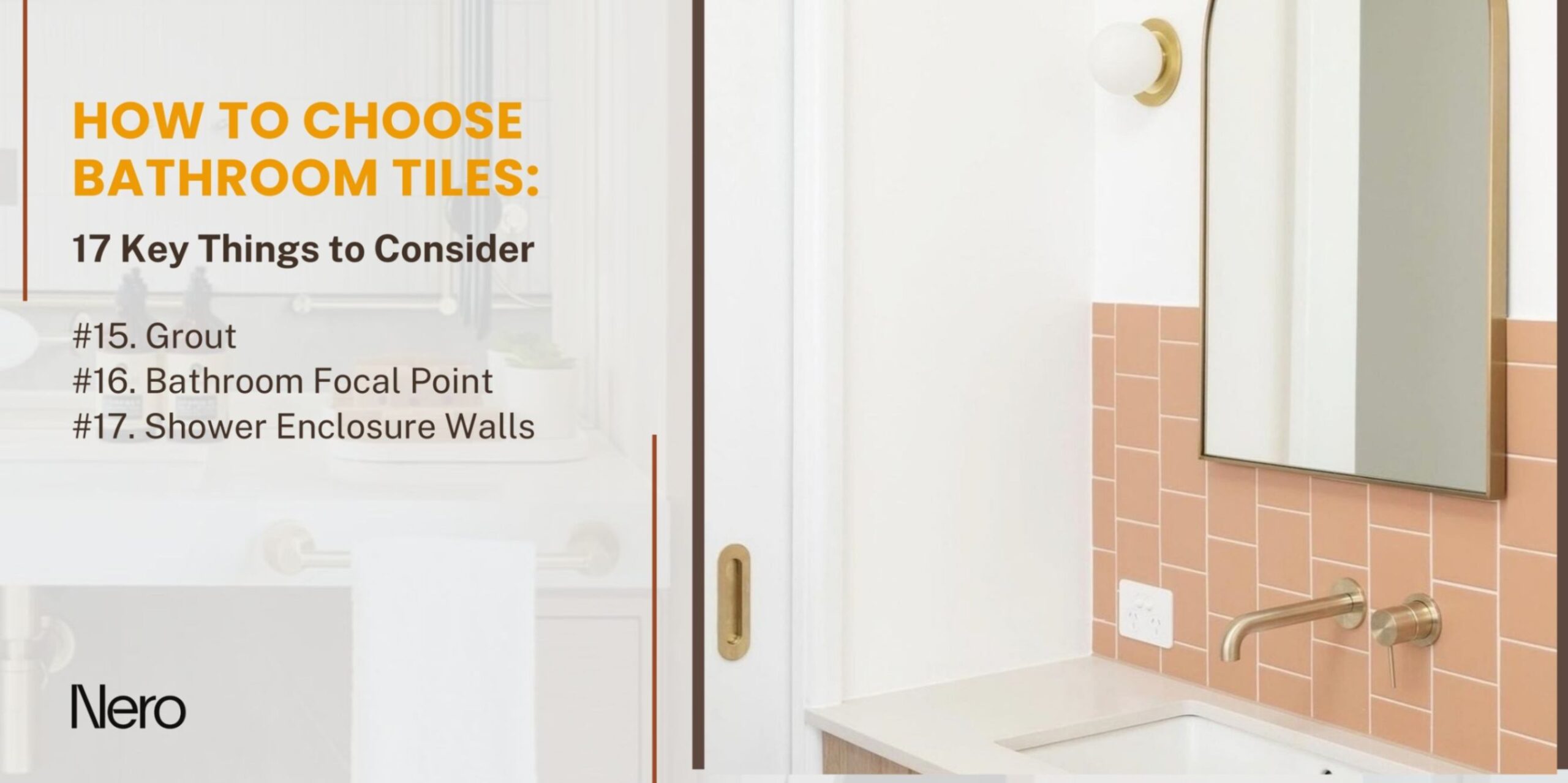 how to pick tiles for bathroom: choosing the right bathroom tiles (grout, bathroom focal point, shower enclosures design)